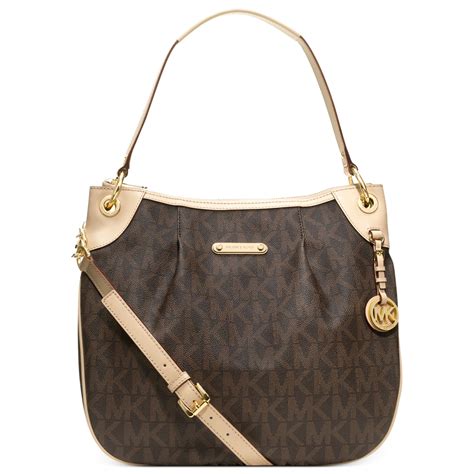 michael kors jet set shoulder bag brown|Michael Kors jet set collection.